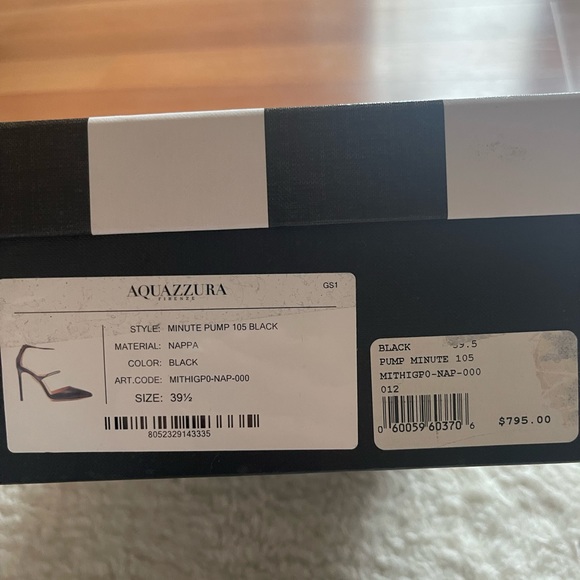 Aquazzura Minute Pump 105 Black Heels - Picture 9 of 9
